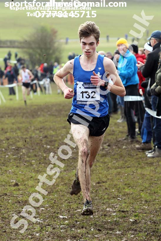 Mens under-20s, 2020 British Athletics Inter Counties Cross Country Champs., Prestwold Hall, Loughborough. Photo: David T. Hewitson/Sports for All Pics